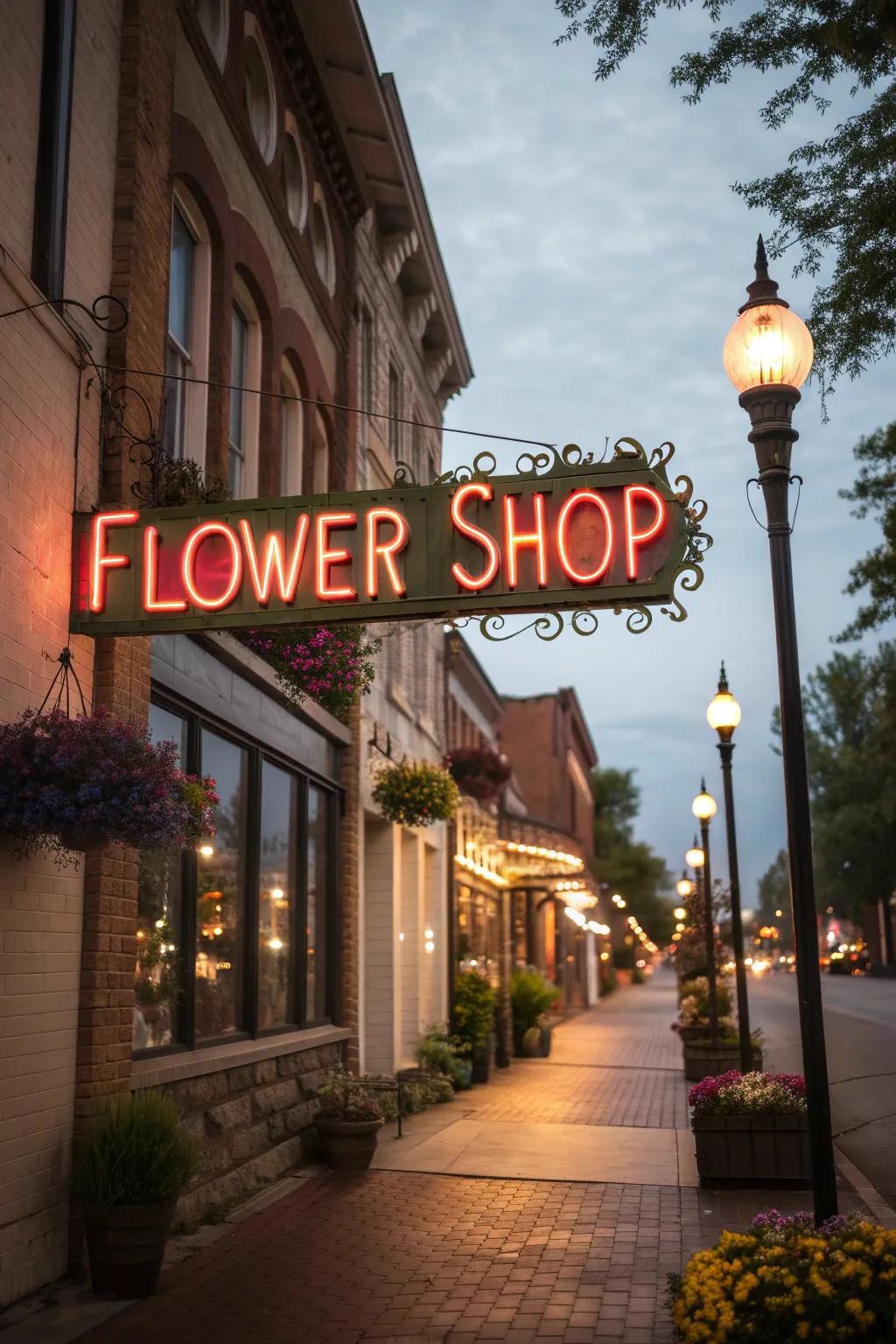 Retro flash beams that contribute a nostalgic charm to the shop facade