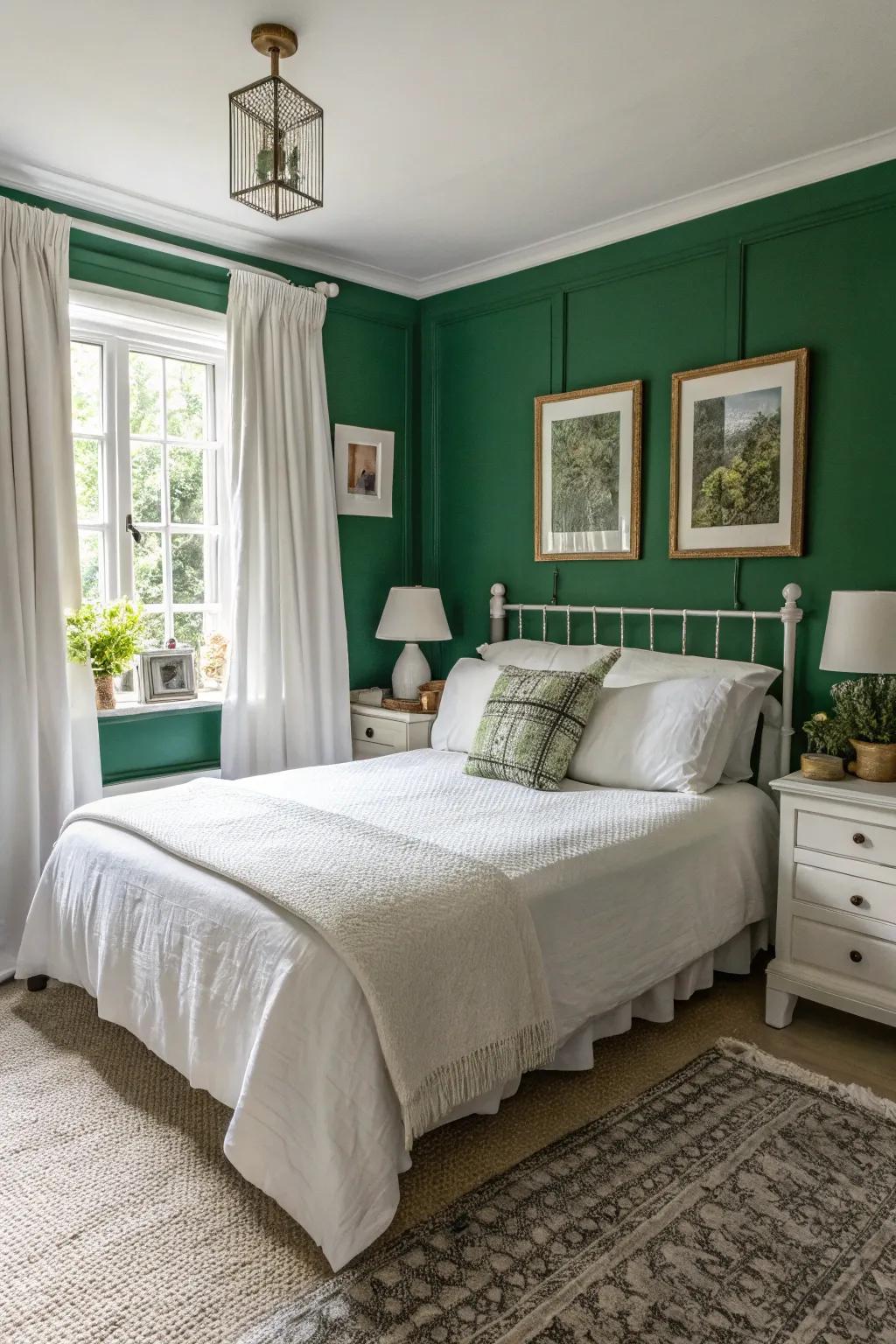 Whites goes very well with greens.