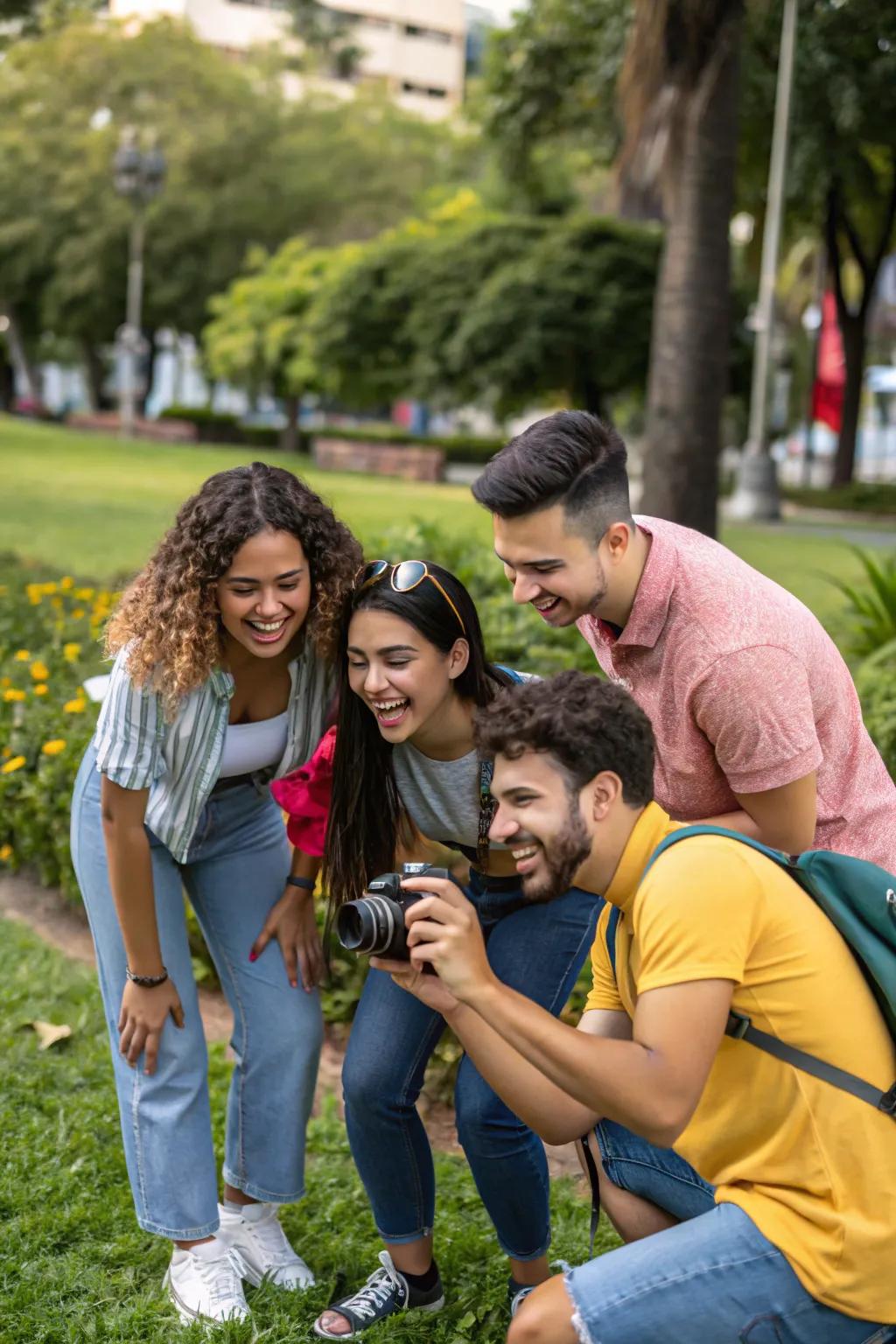 A lively picture seek adds thrills to Friendsgiving.