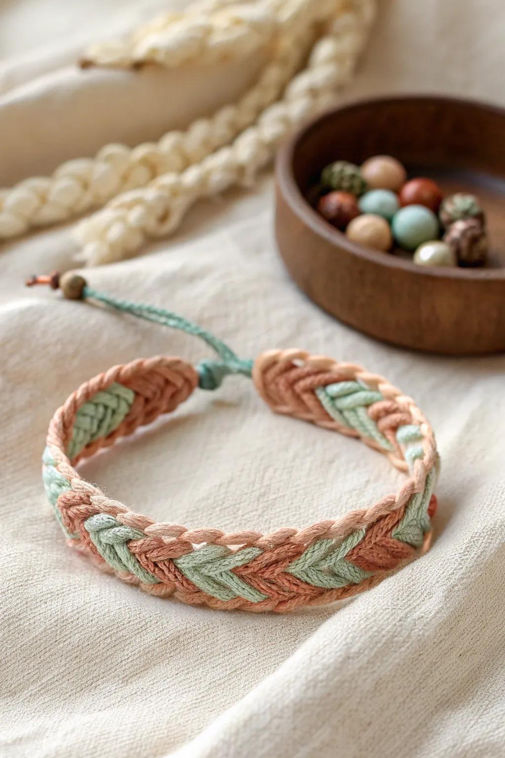 Design with heart: Create lasting memories with beautifully woven friendship bracelets.