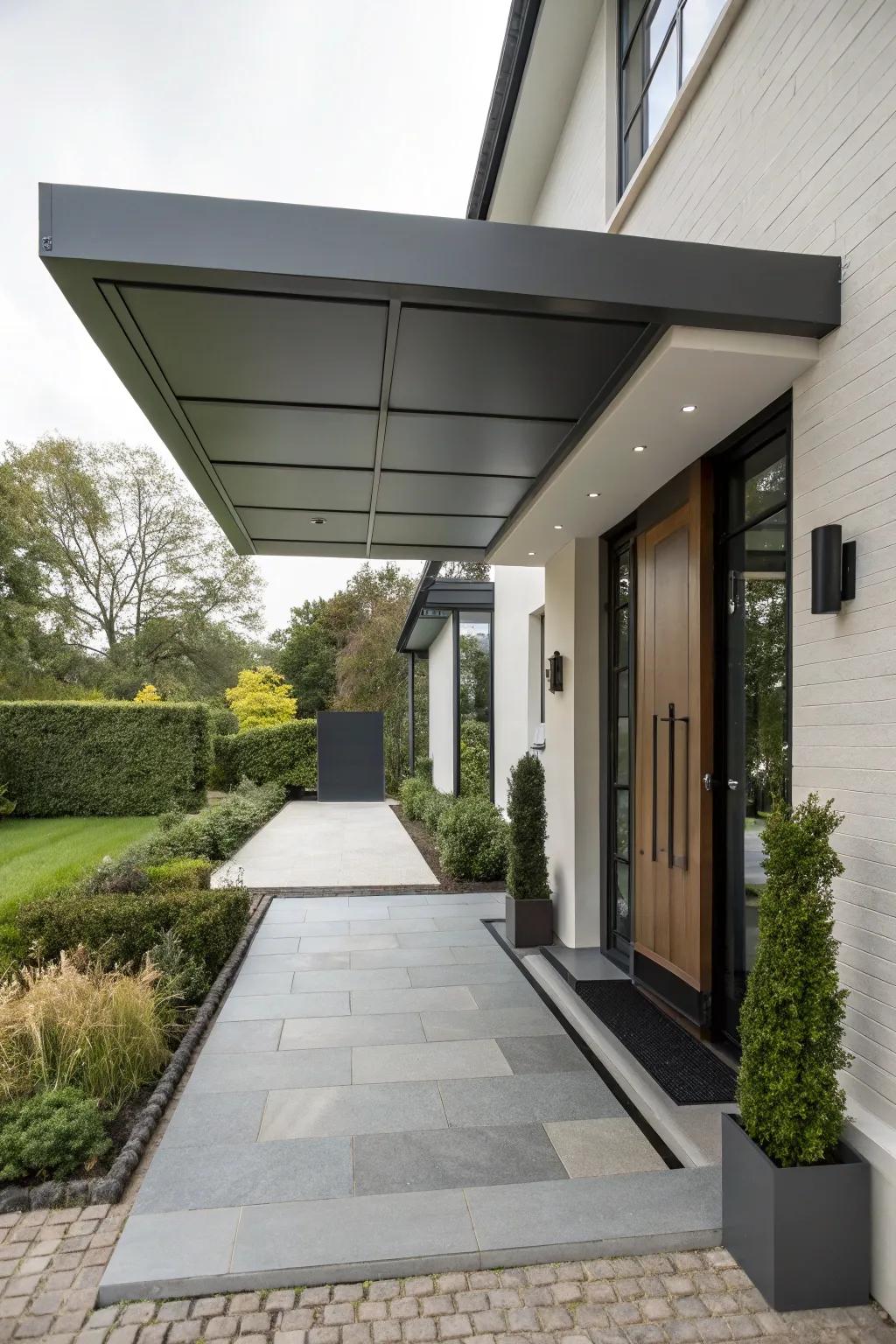 Cantilevered covers offer sleek sophistication.