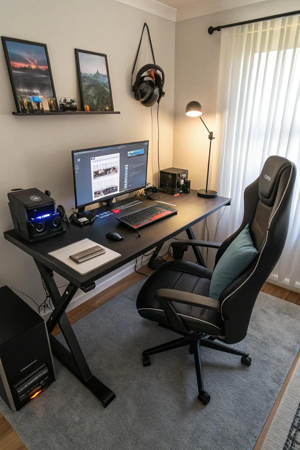 Multi-functional arrangements maximize space efficiency.