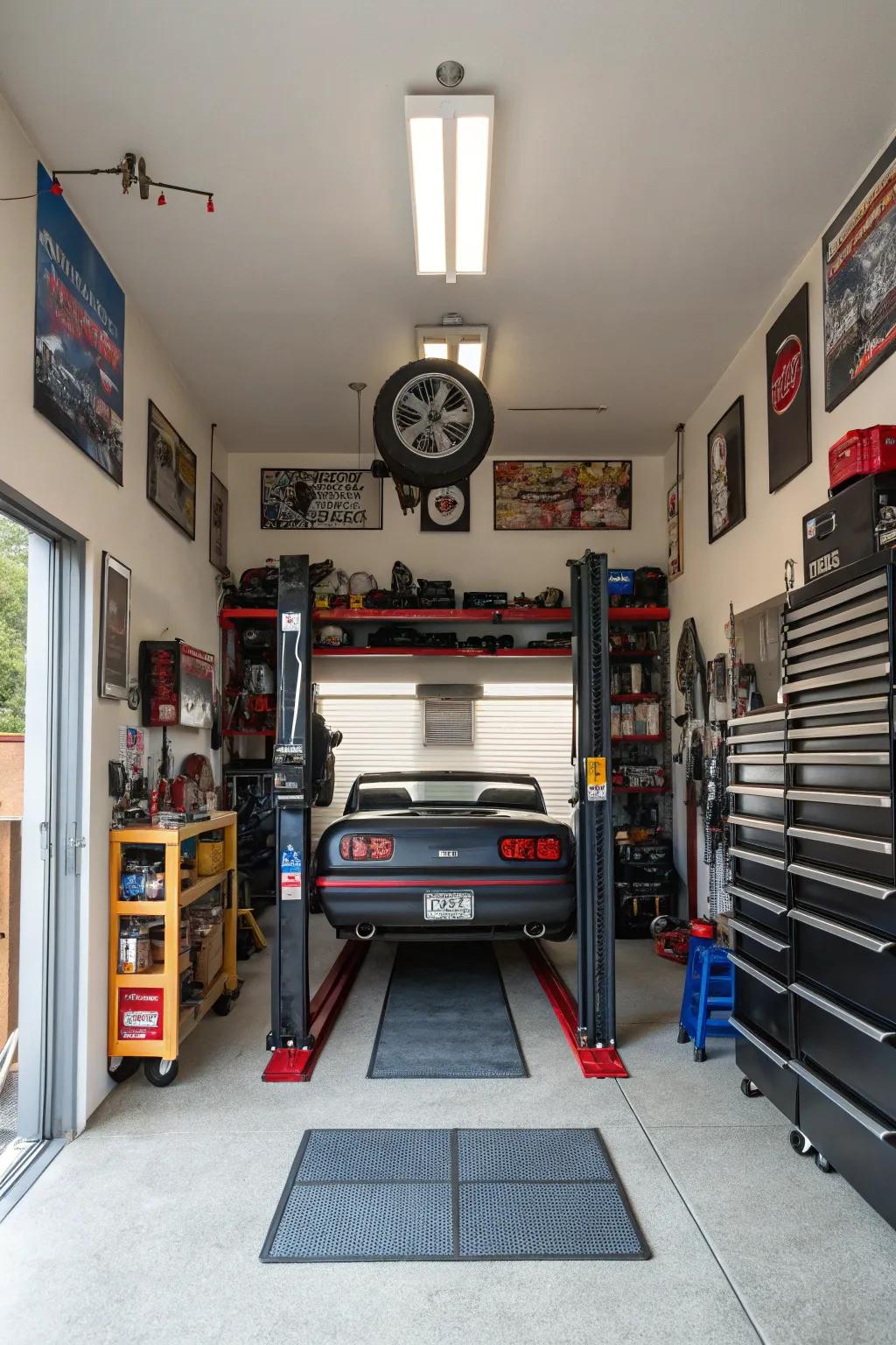 A fantasy space for vehicle aficionados inside your personal retreat.