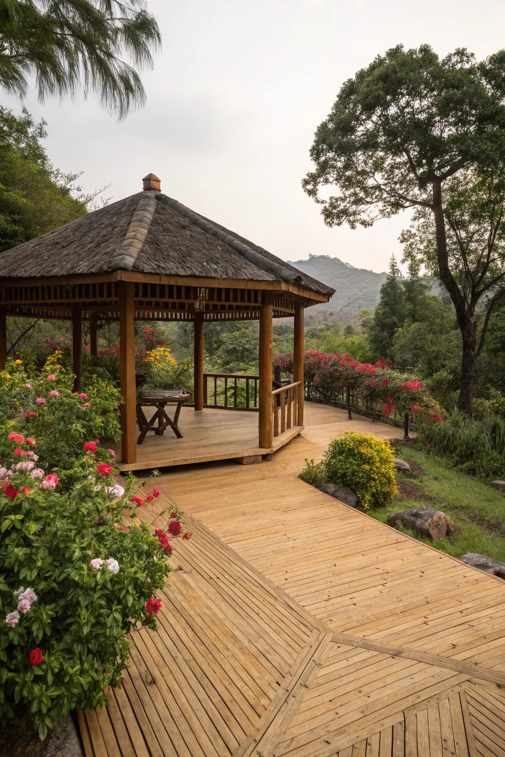 Choose sustainable beauty with bamboo flooring.