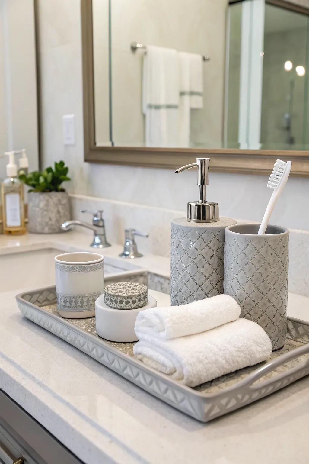 Thoughtful trimmings personalize the area.