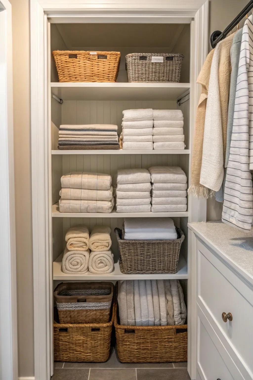 Strategic placement makes it easy to access frequently used items.