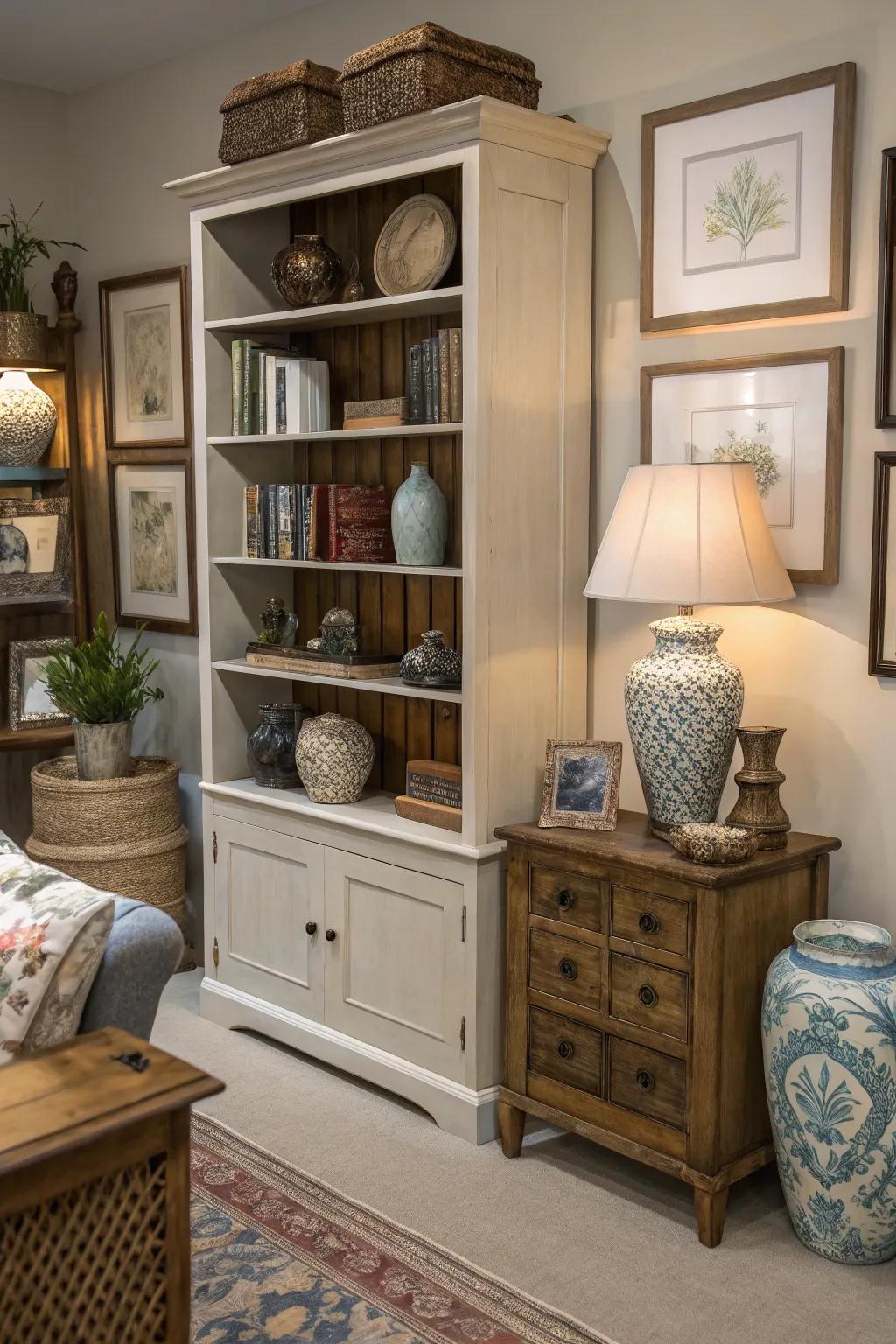 A lively room with playful scale.