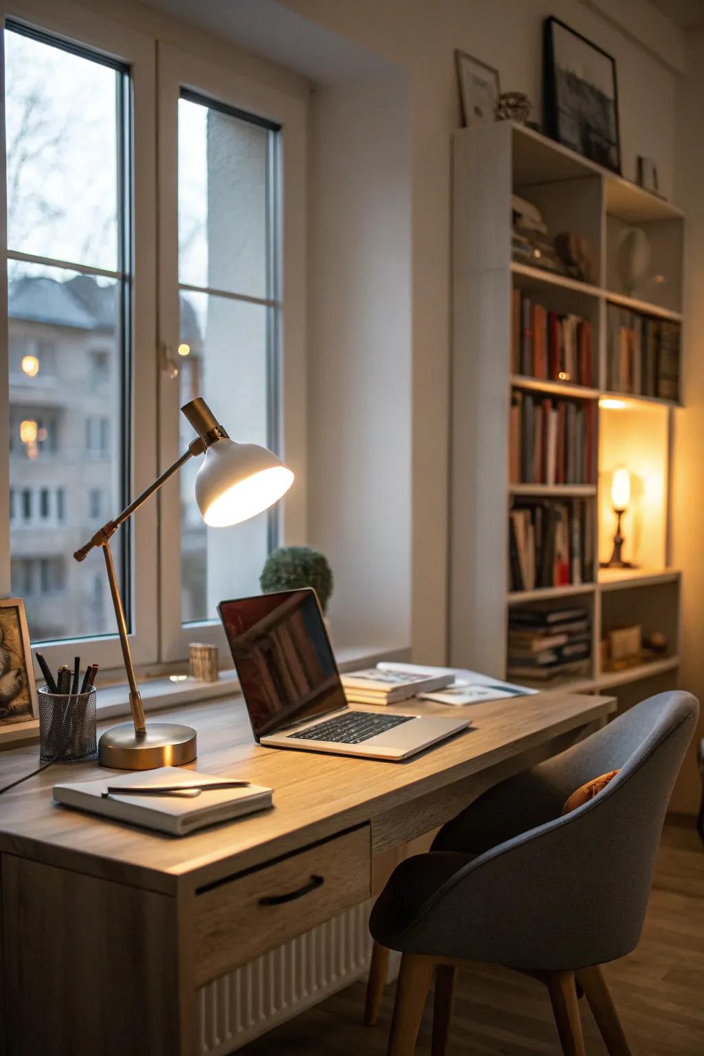 Achieve balance through integrated lighting techniques.