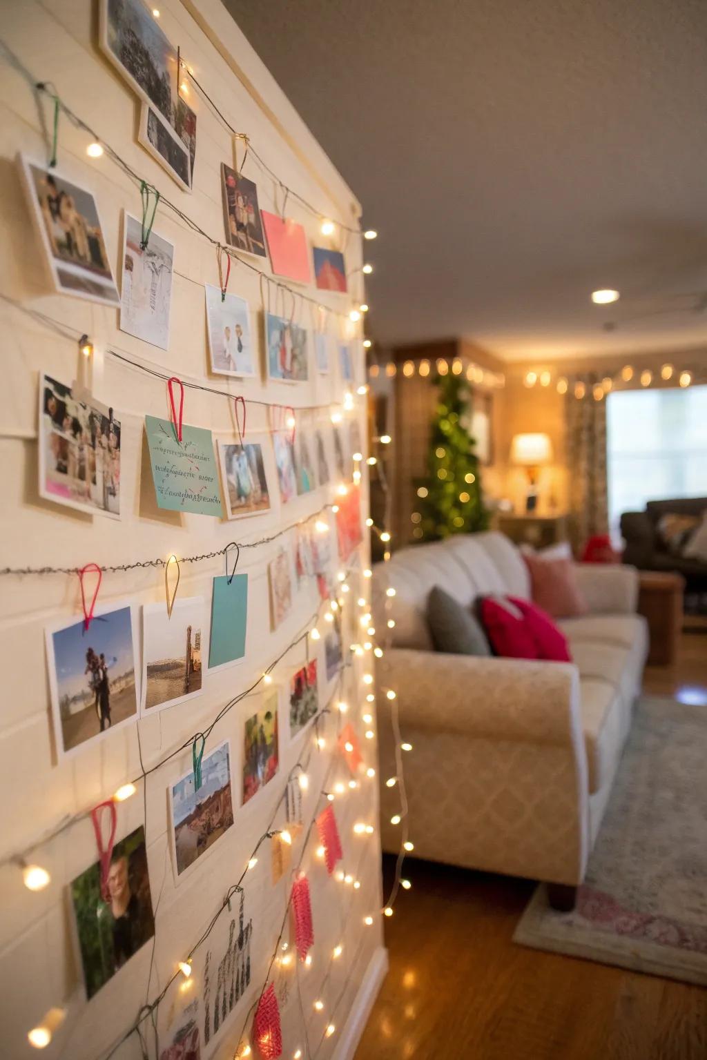 A heartwarming remembrance display capturing sentiments from loved ones