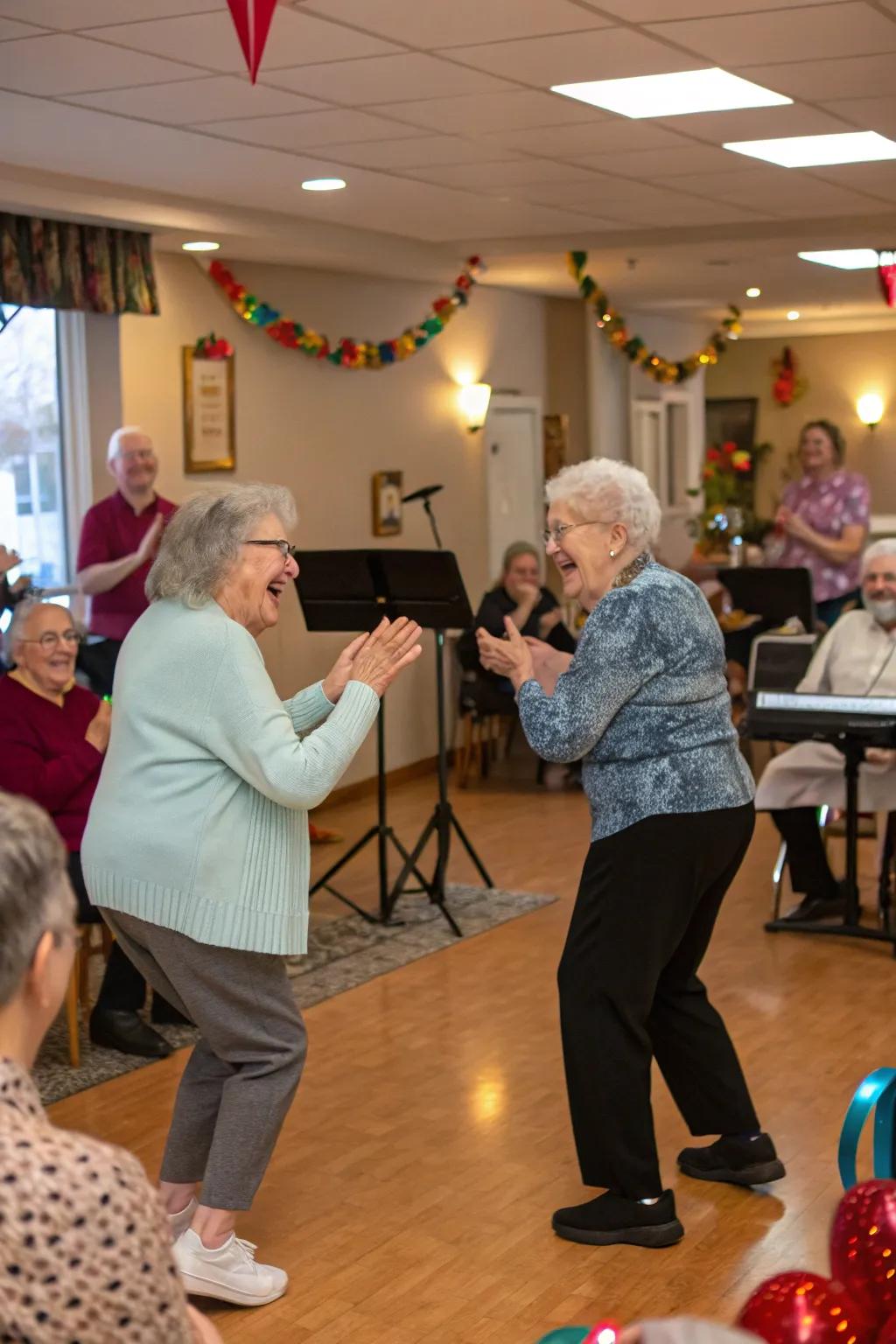 Fostering joy through inclusive dance and musical activities.