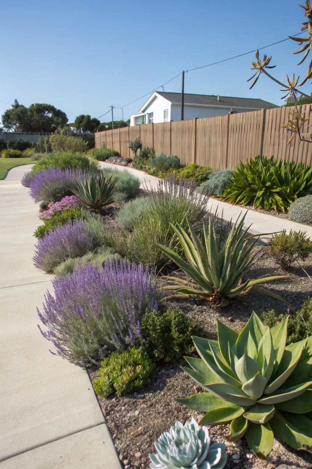 Drought-tolerant plants offer beauty while requiring less water and effort.