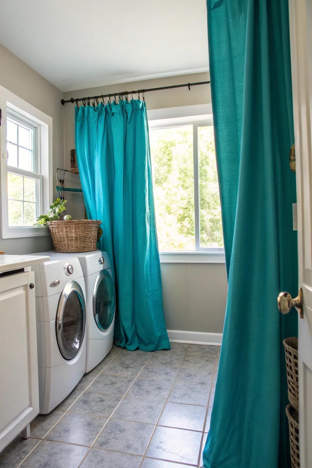 Bold hues create a vibrant and lively declaration.