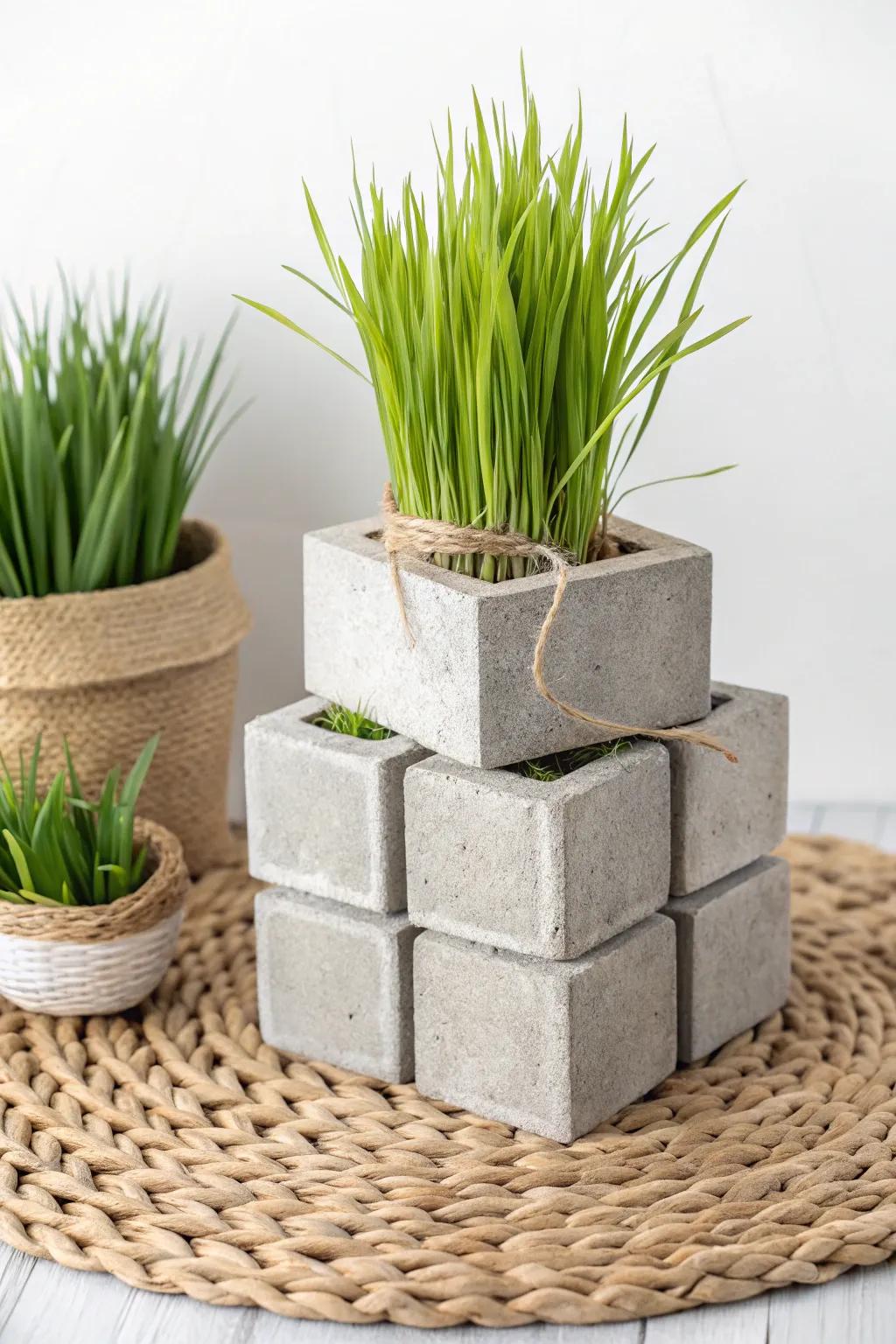 Add chic style with this block surprise: a blend of Nordic and Boho styles perfect for Verdant Stalk.