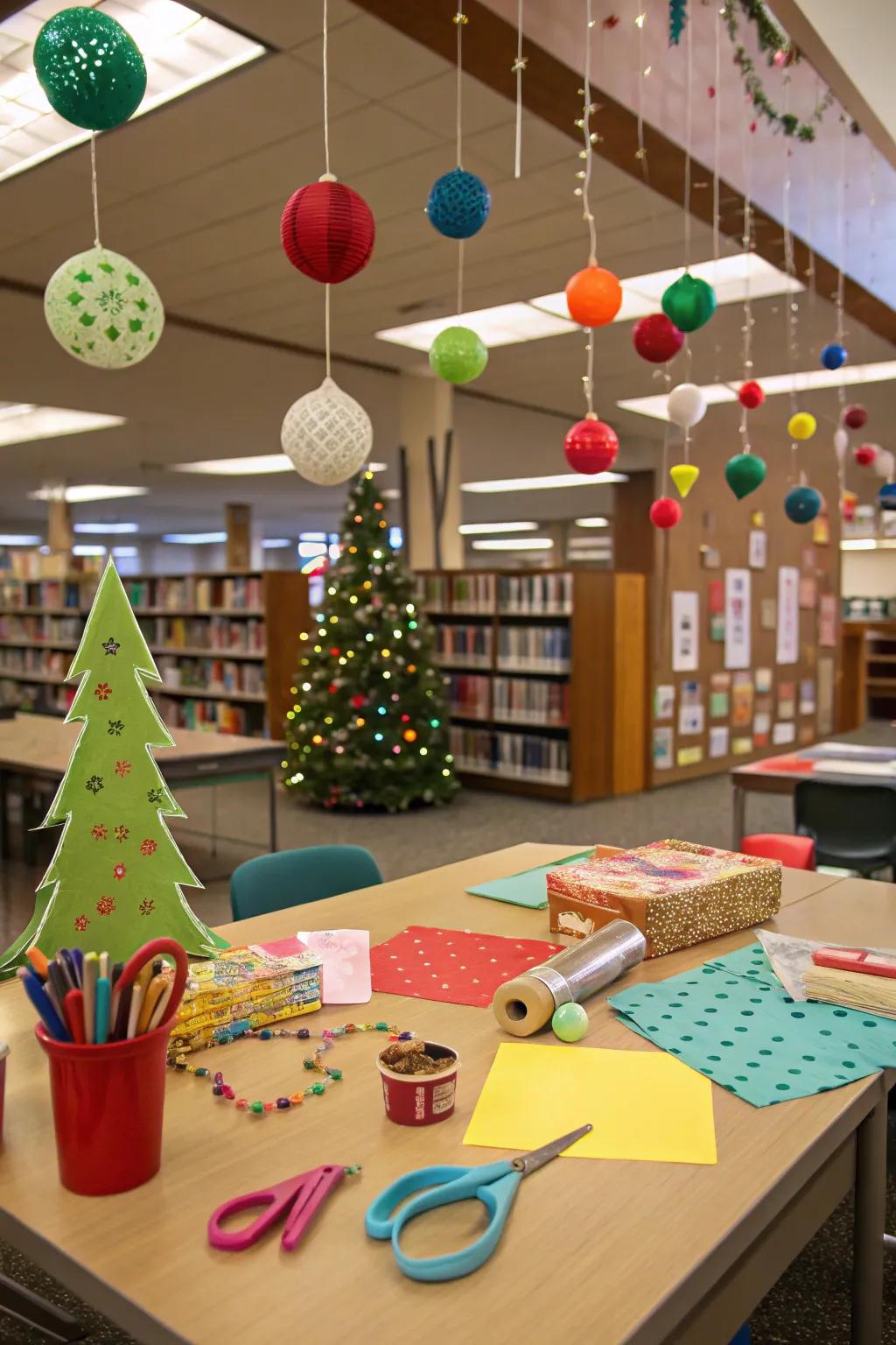 Foster ingenuity employing a self-made ornament assembly point.