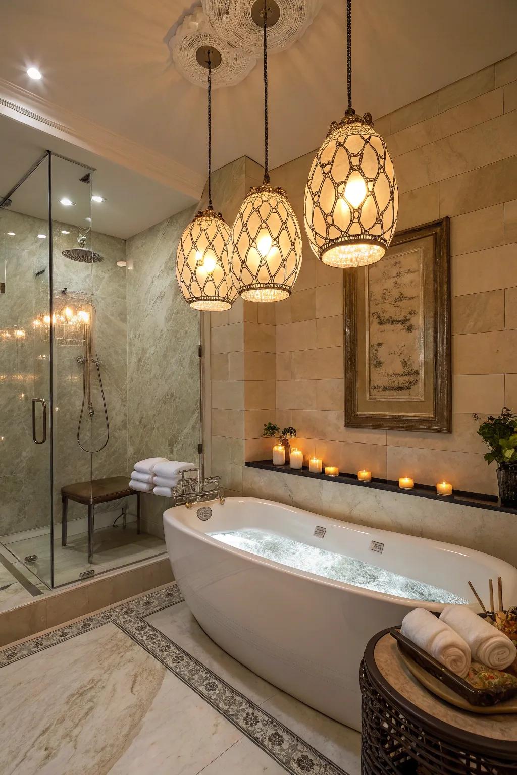 Unexpected light placements add a touch of luxury to any space.