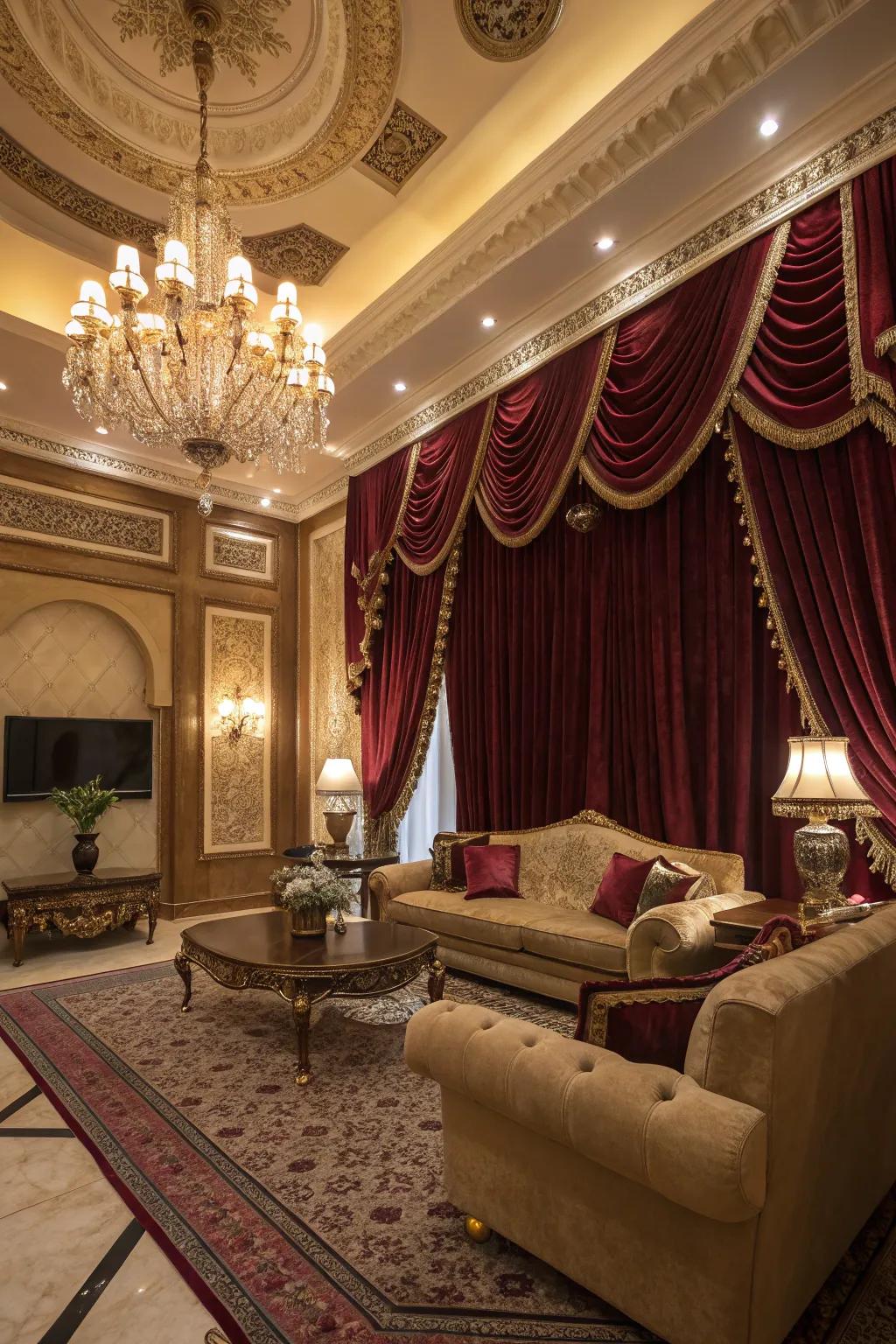 Weave coverings add opulence and luxury.