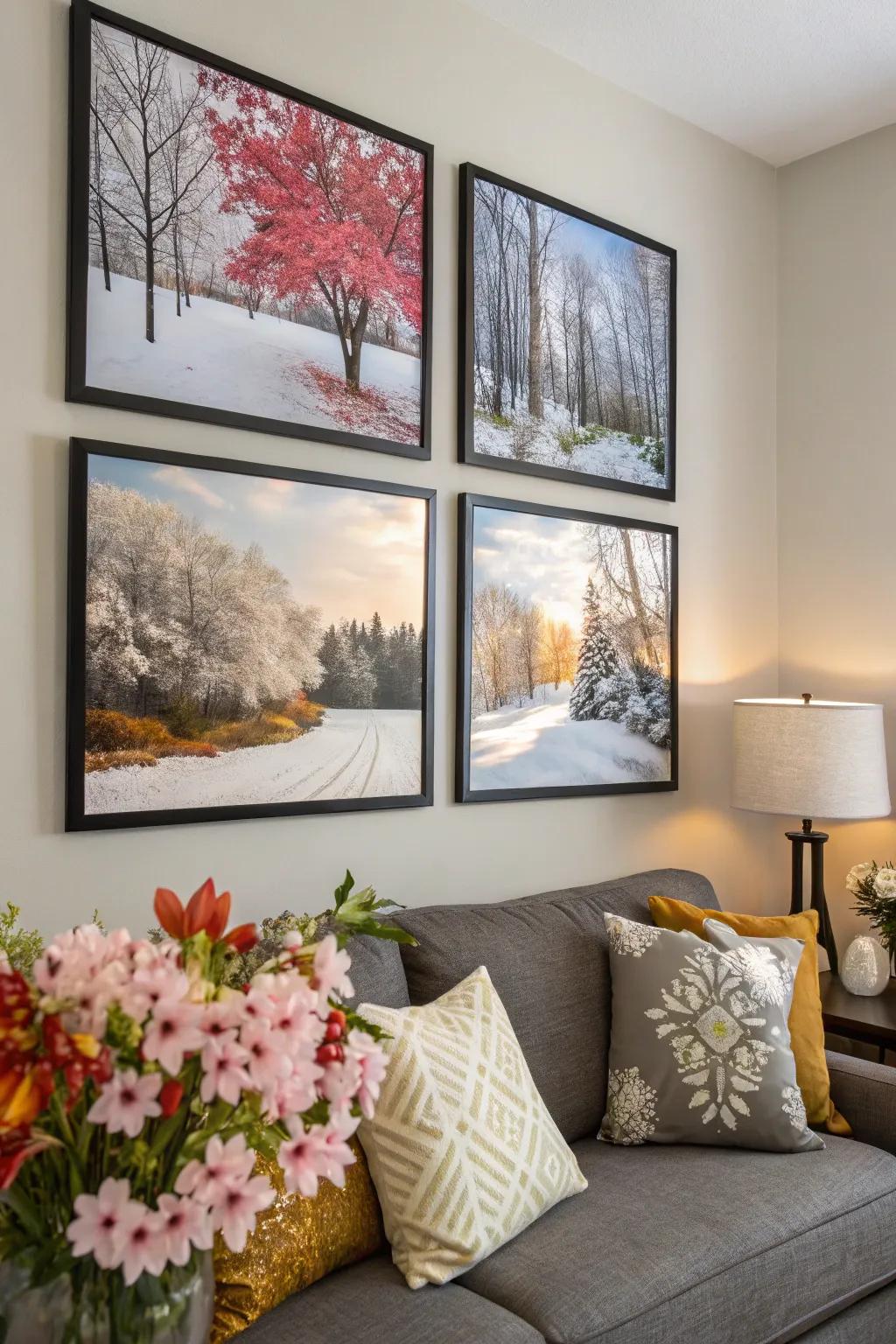 Keep your display current by implementing seasonal updates.