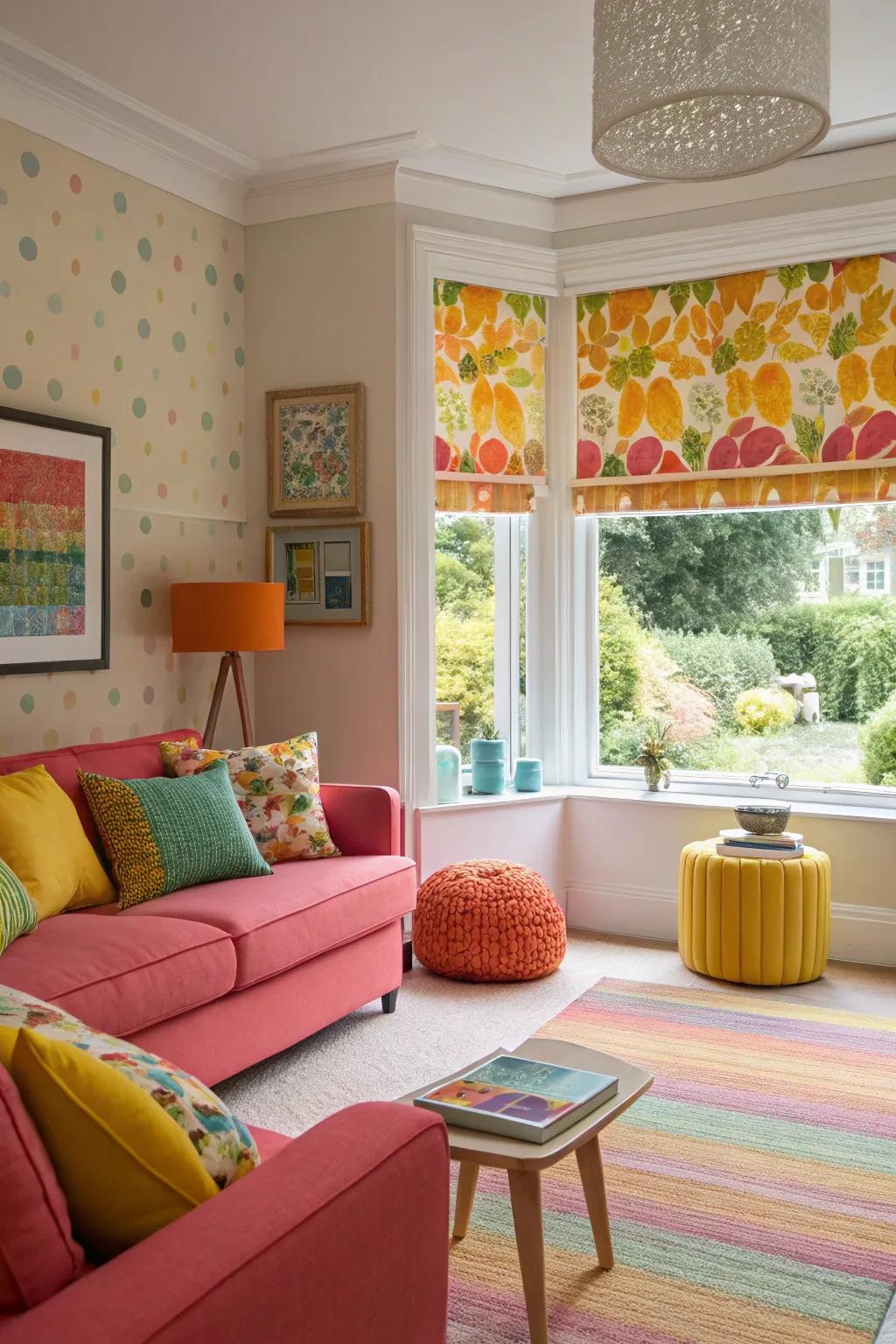 Breathe vigor into your living space via vibrant window shields.