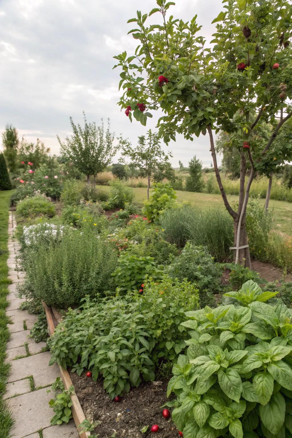 Edible landscaping offers both aesthetic and practical benefits.