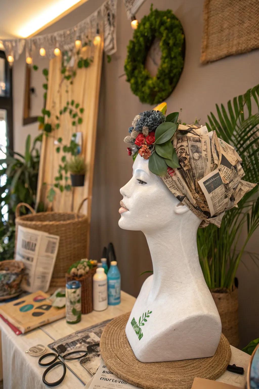 Reused goods unite sustainability with creativity.