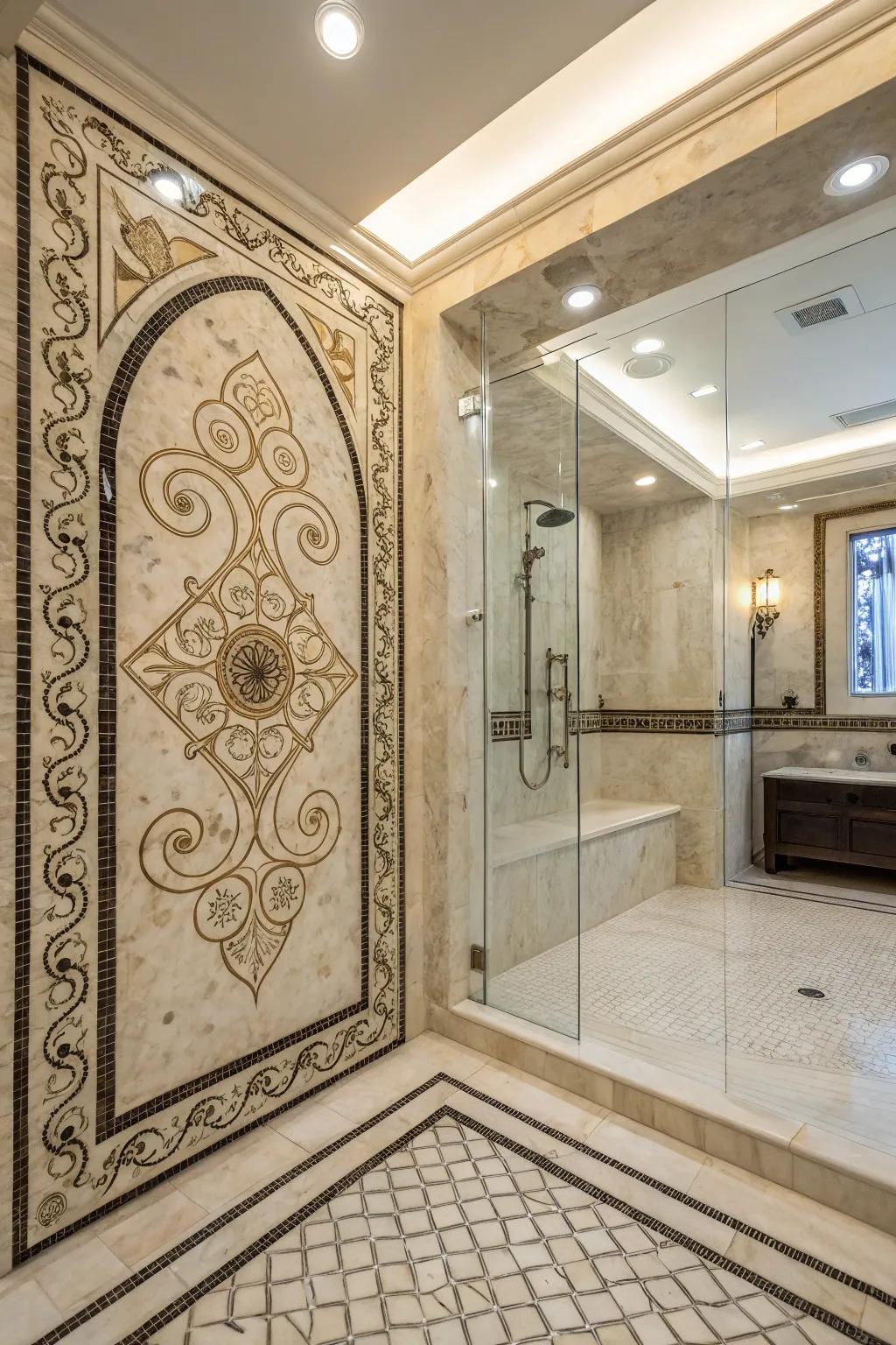 Tessellation appends facet and intricacy to your shower.