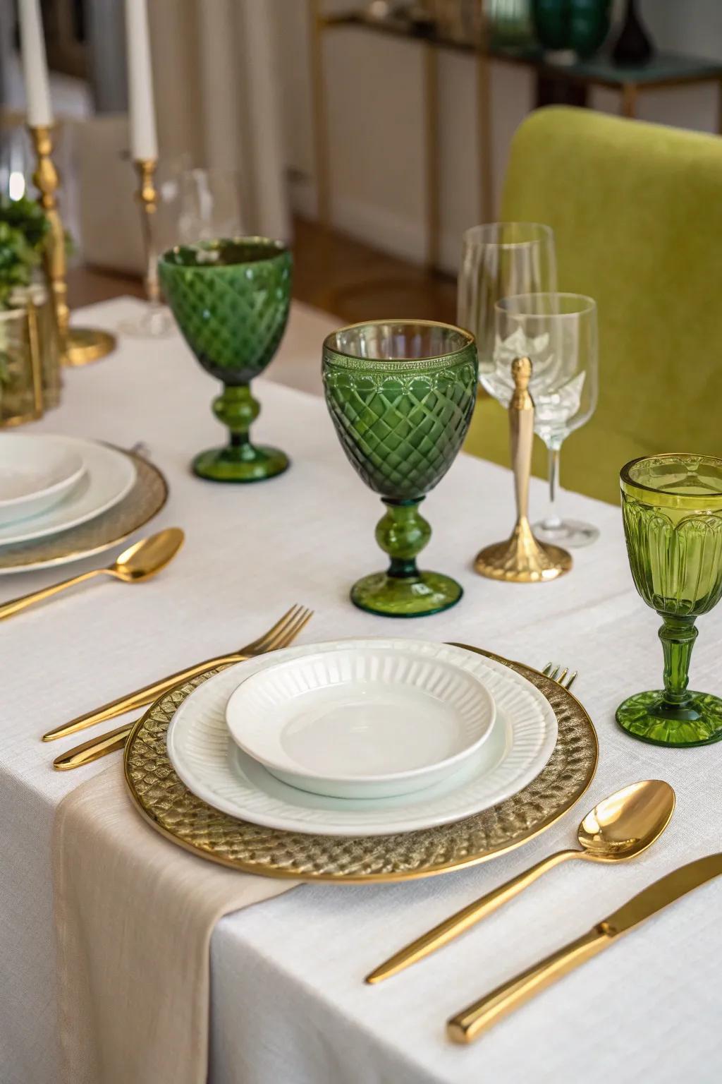 Refined table settings can render your Mardi Gras repast exceptionally memorable.