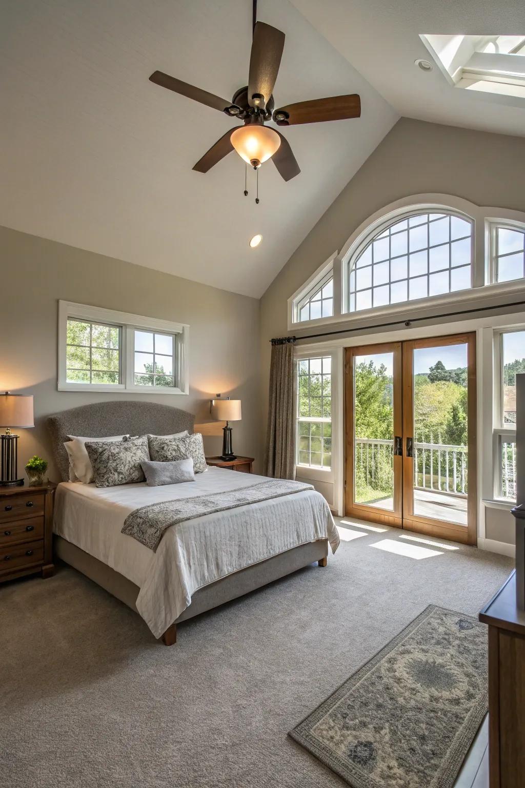 Proper air circulation is key for a healthy and restful bedroom.