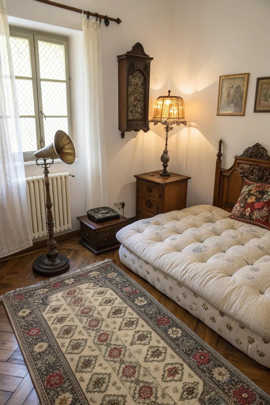 Vintage finds offer charm and character.