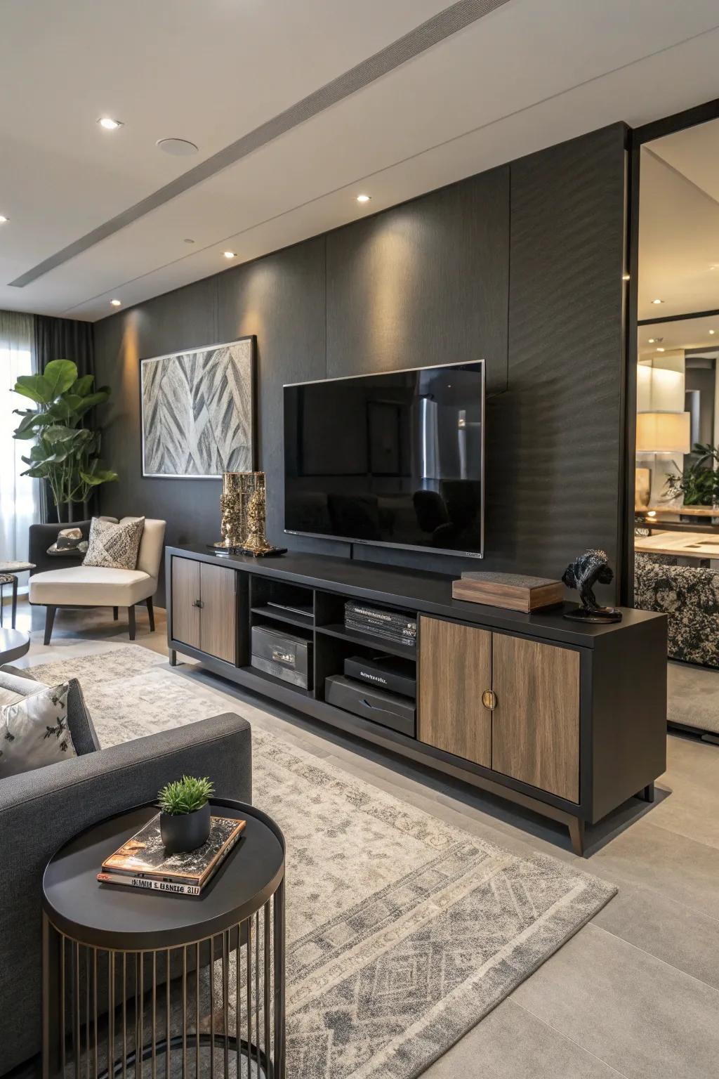 Smart tech fits right into the modern living room.