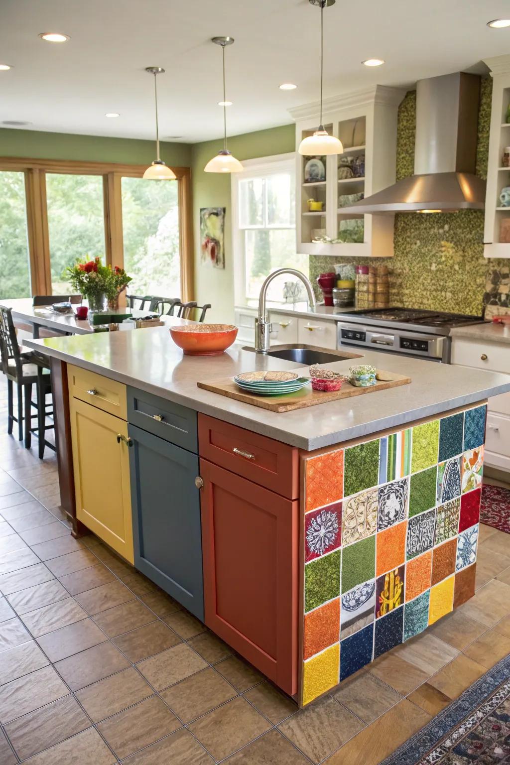 Express your style using a tailorable kitchen island.