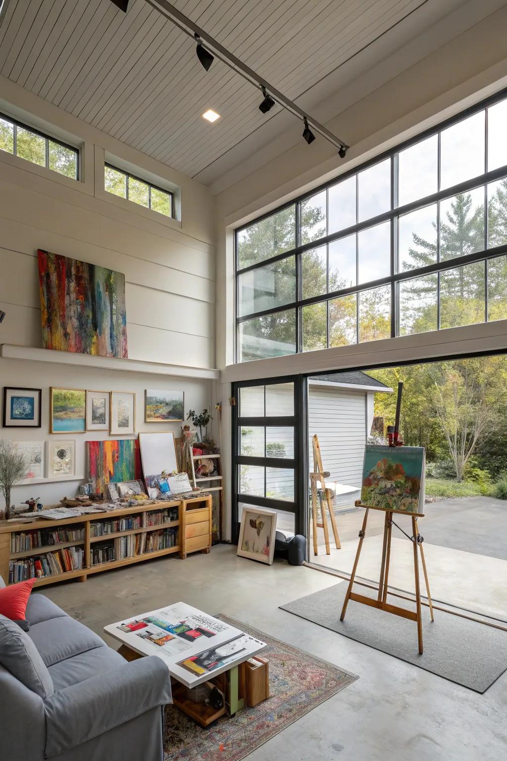 Turn your garage into a hub of creativity.