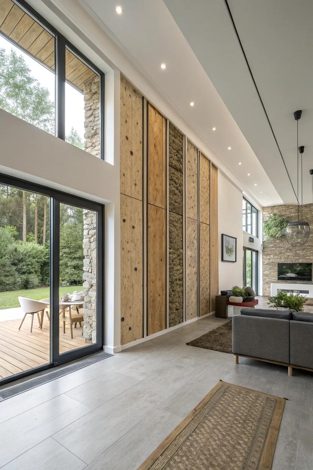 Eco-friendly trims present sustainability with style.