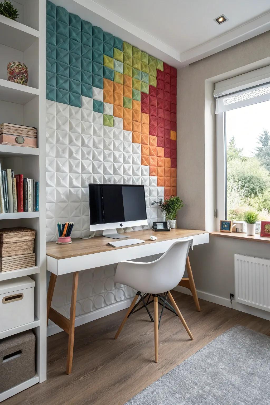 Foam segments extend a gentle and featherlight mosaic choice.