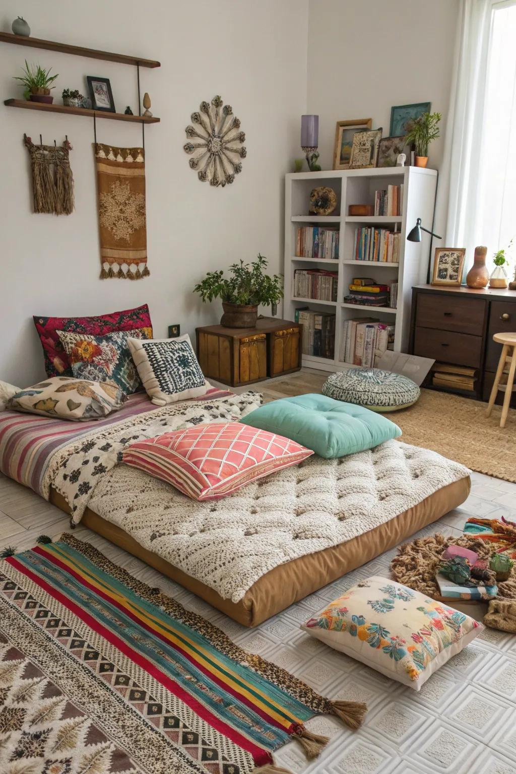 An eclectic design imbues your bedroom with personality and style.