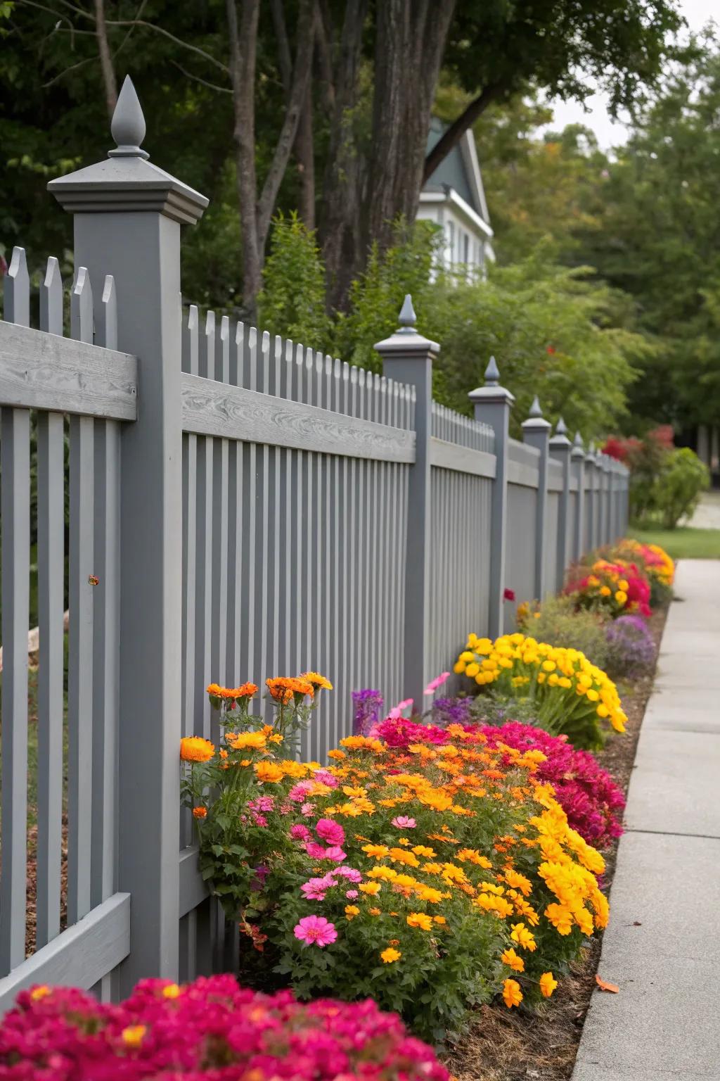 Create harmony using a single-tone fence design.