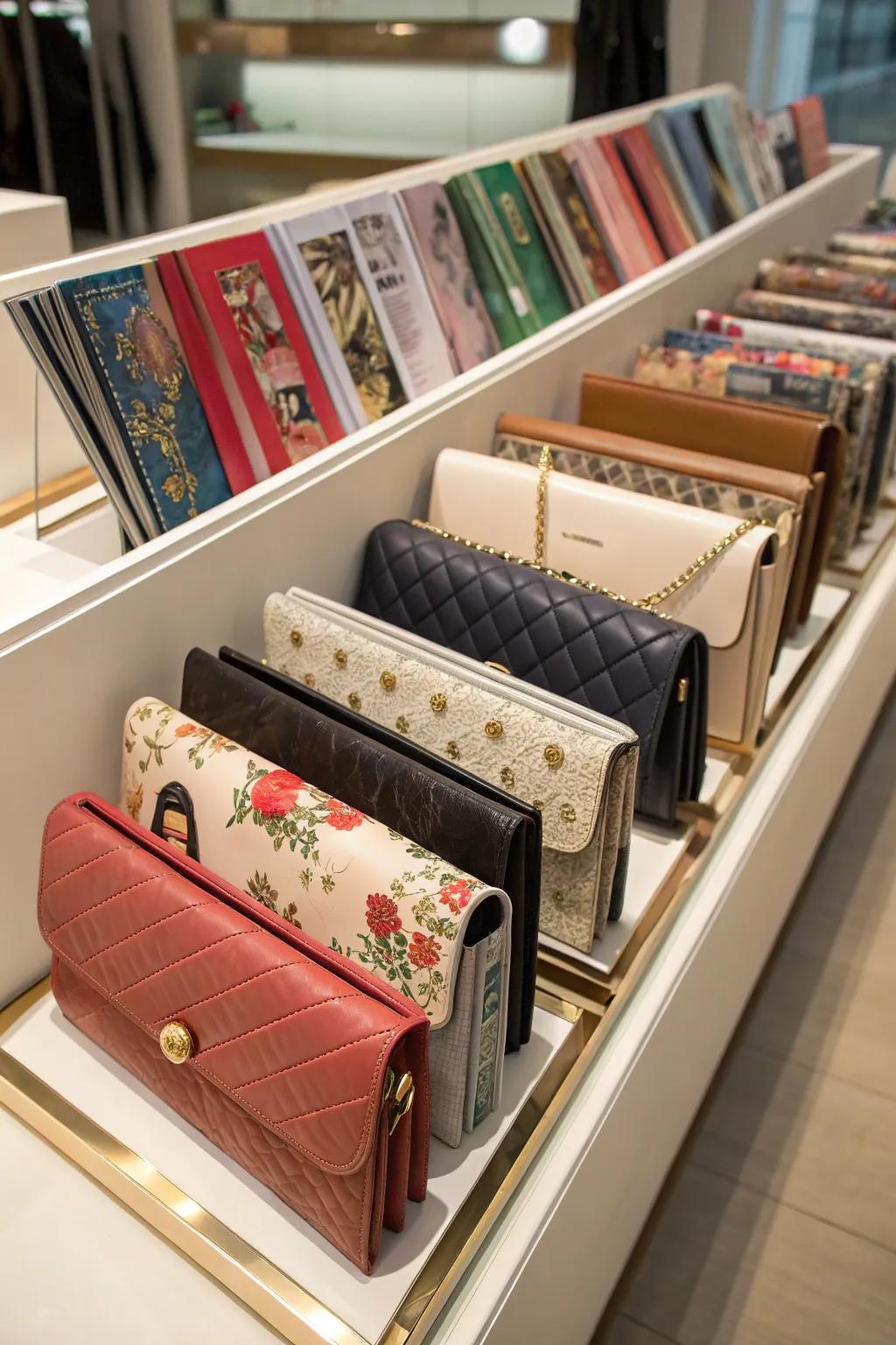 Magazine holders present a brilliant means to arrange clutches.