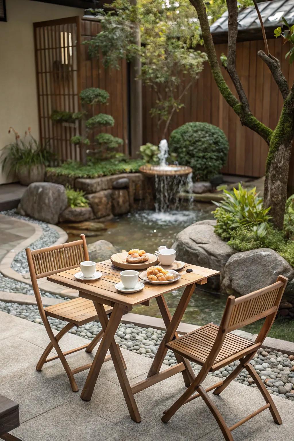 Calm and relaxation with a zen getaway.