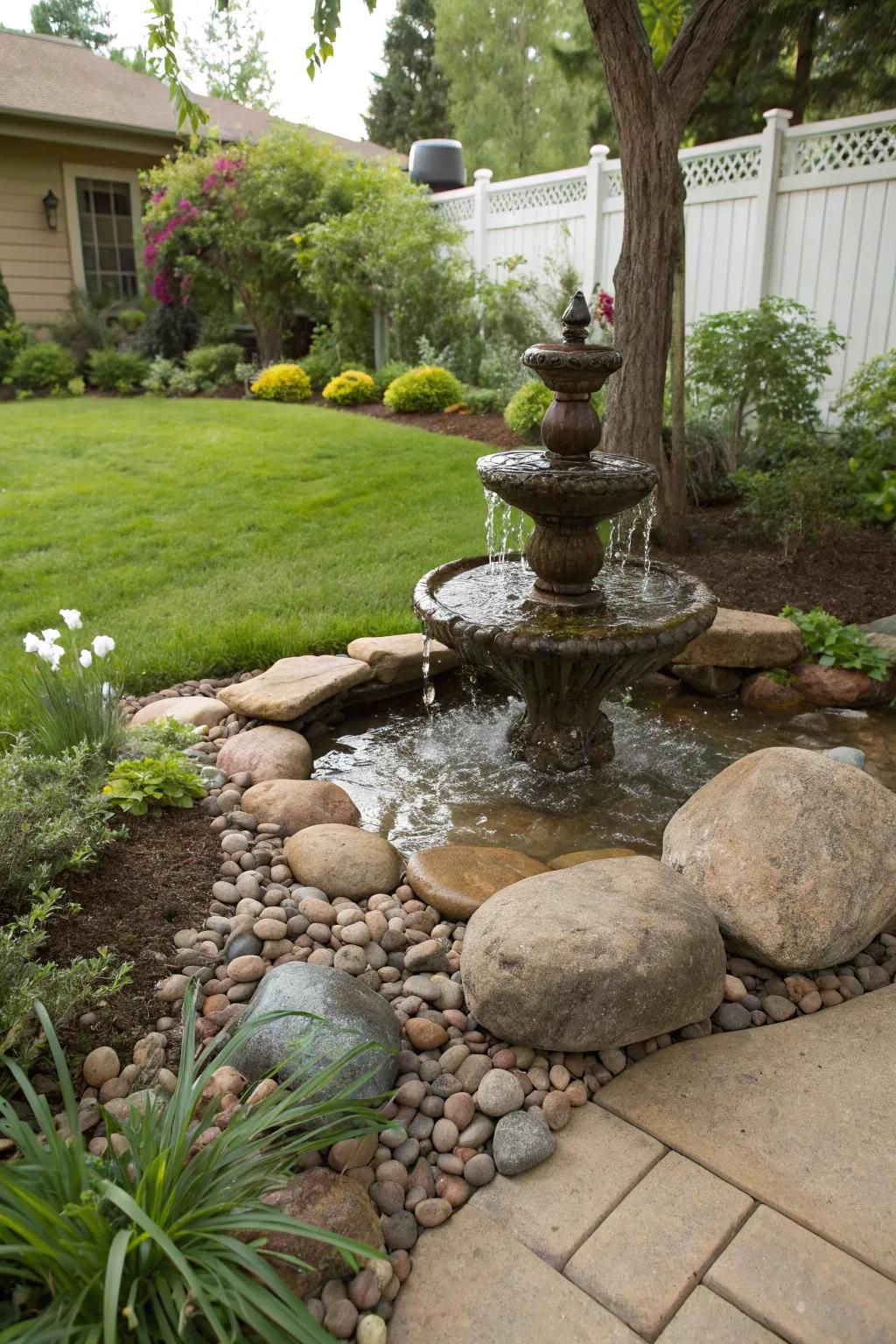 Let the delicate sound of water enrich your outdoor retreat.