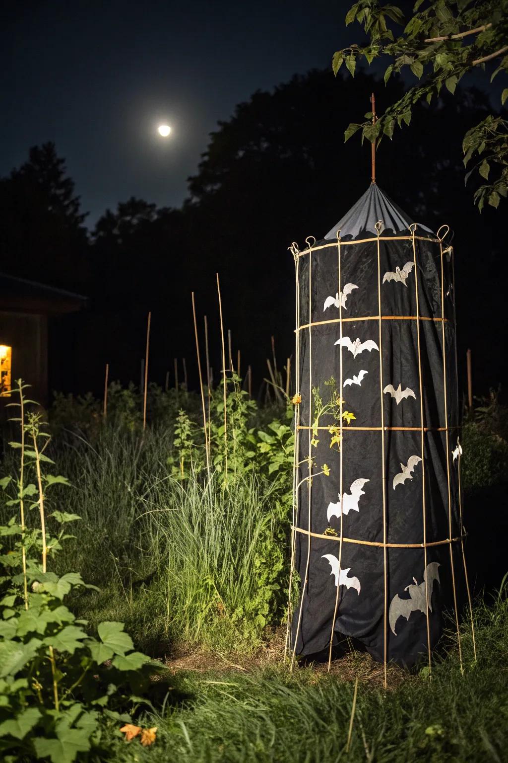 A bat-laden nocturnal exhibition revolutionizes your grounds into a spectral spectacle.