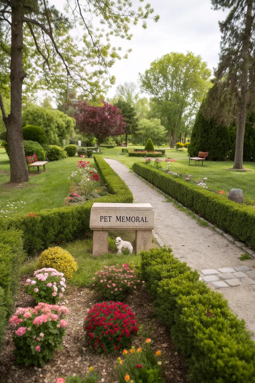 A pet remembrance space is a thoughtful tribute to beloved pets.