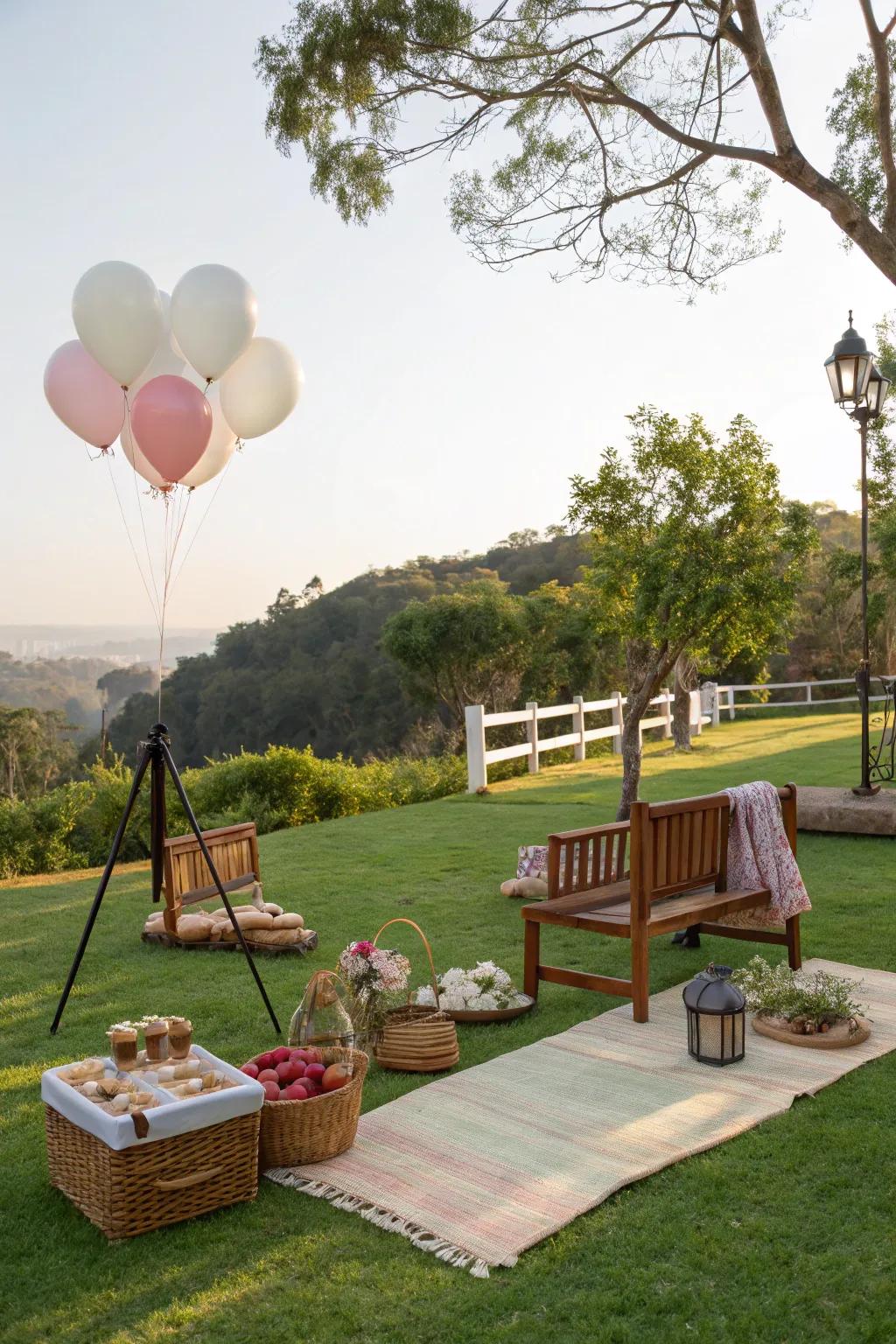 A picture spot with props promises plenty of memorable pictures.