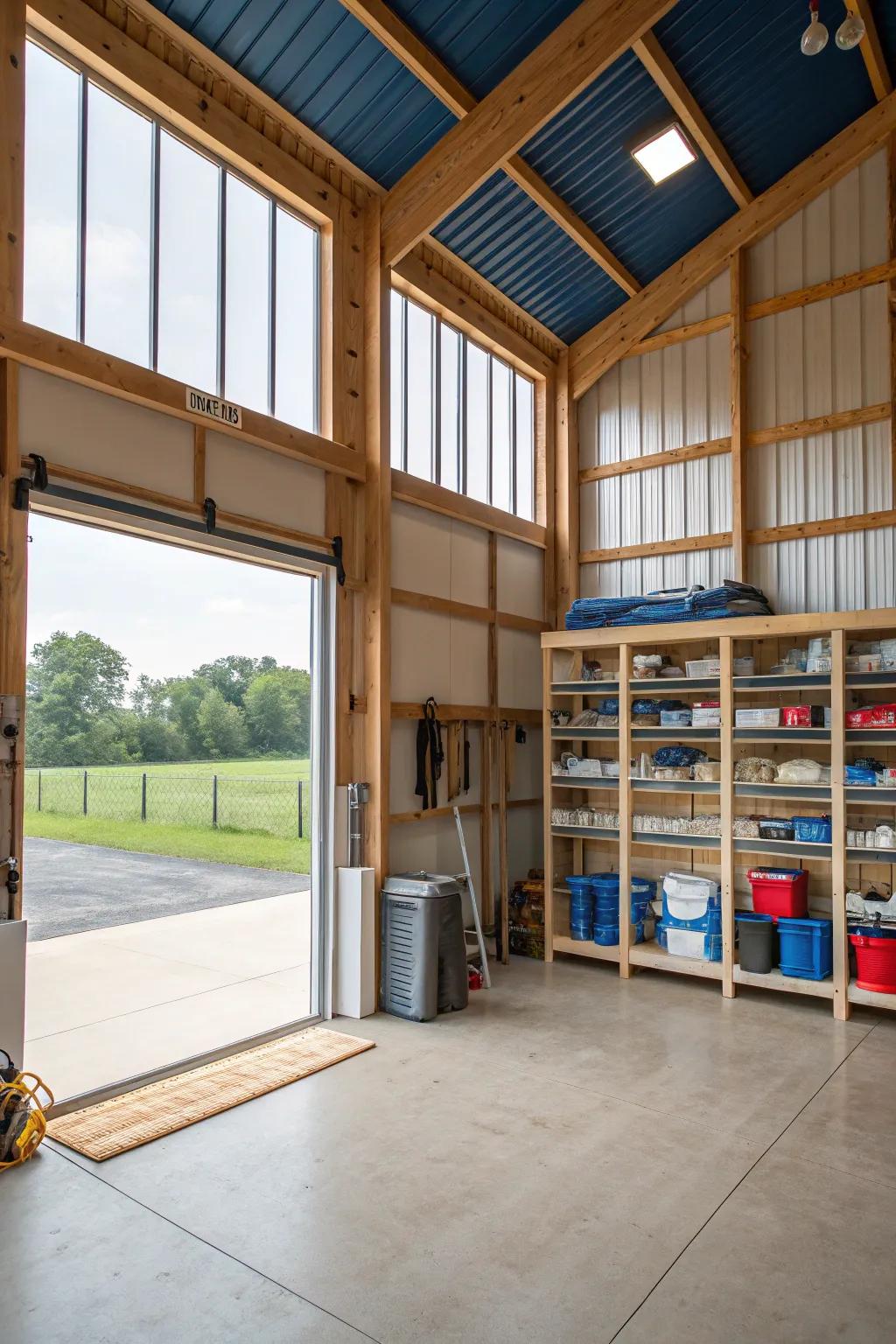 A flexible layout allows for easy reorganization and adaptation.