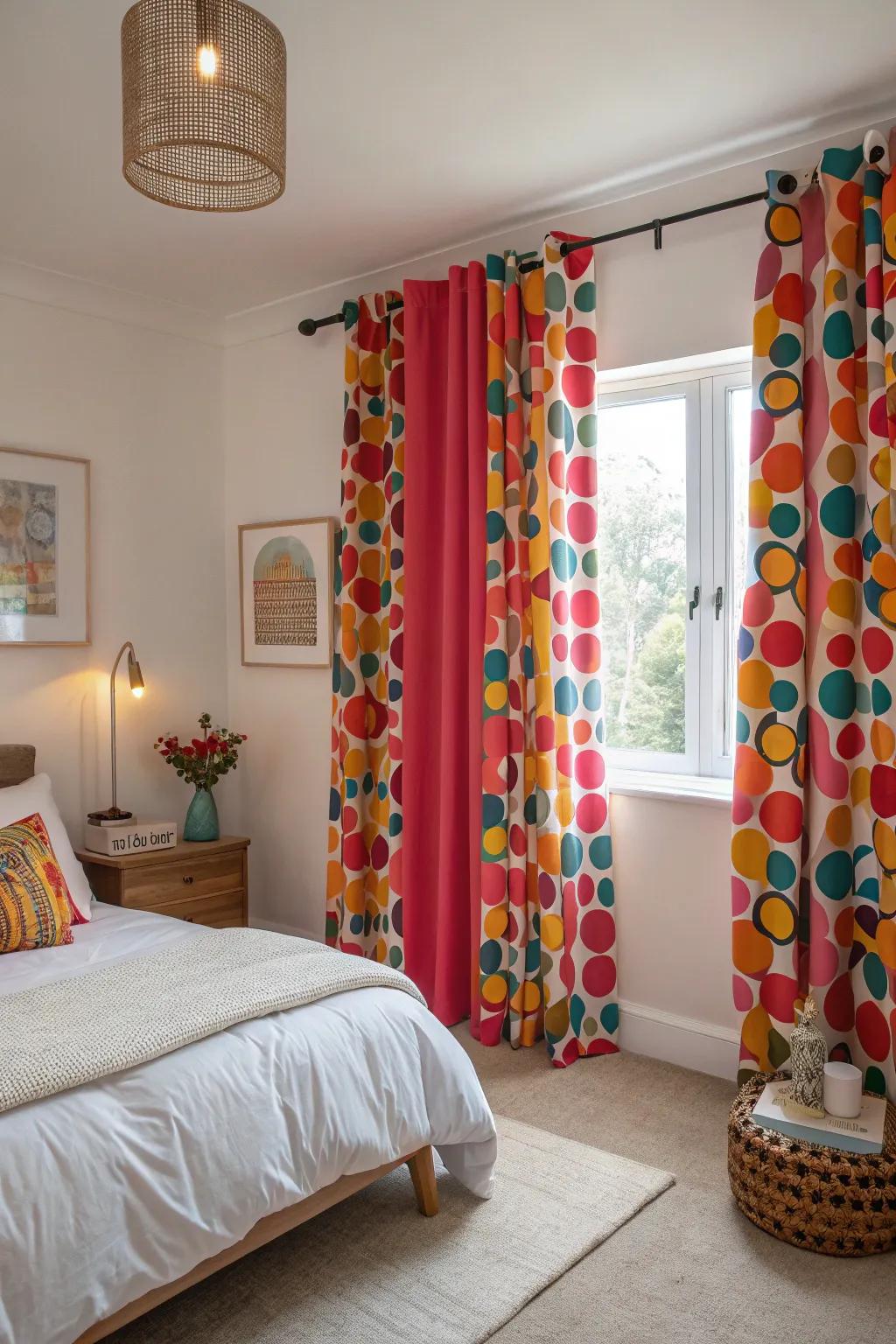 Curtains that serve as works of art.