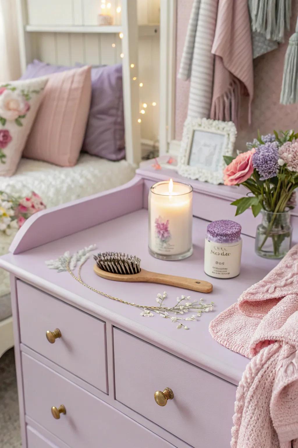Lilac injects a subtle and soothing touch.