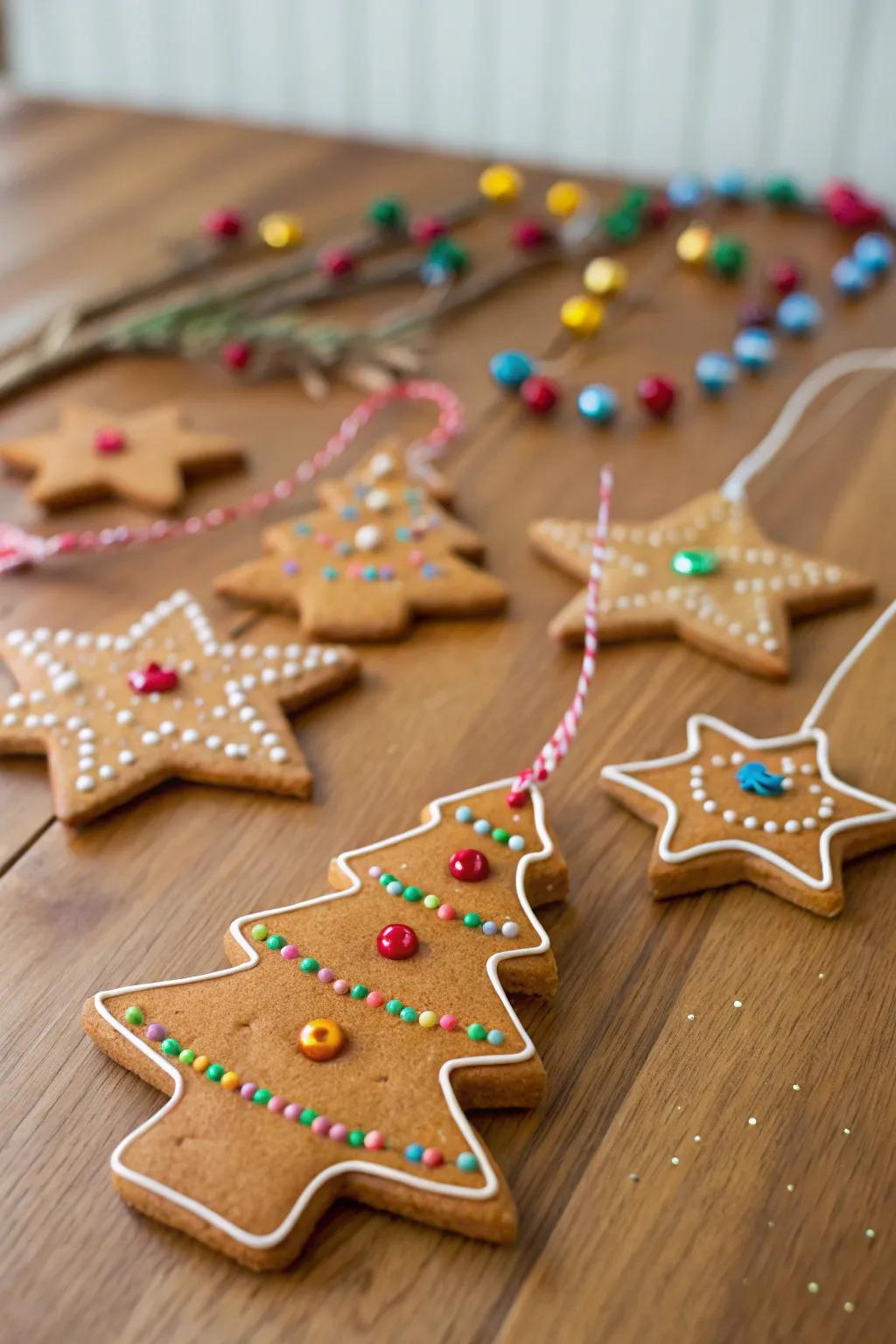 Delightful gingerbread-scented sculpting dough ornaments, impeccable for tactile amusement.