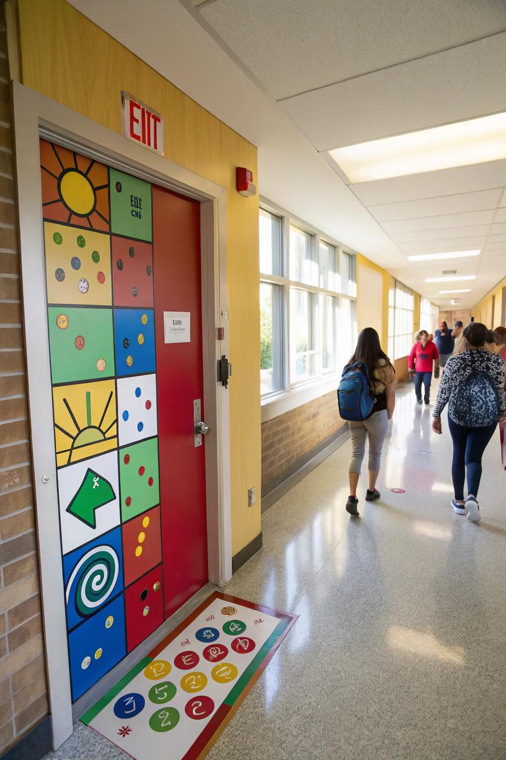 Engage with interactive door decor that invites fun and connection.