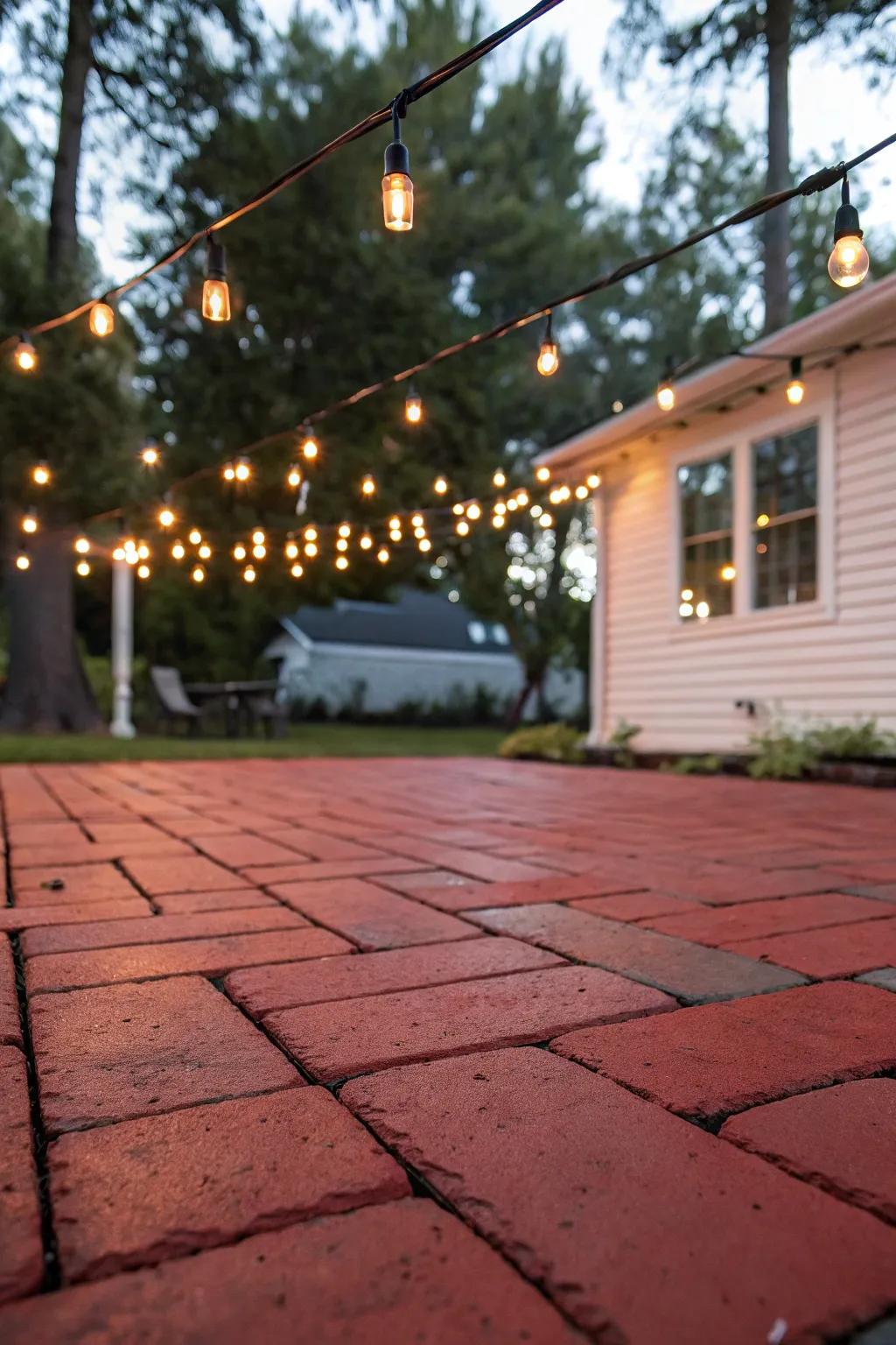 Strand illumination appends a hint of enchantment to your patio evenings.