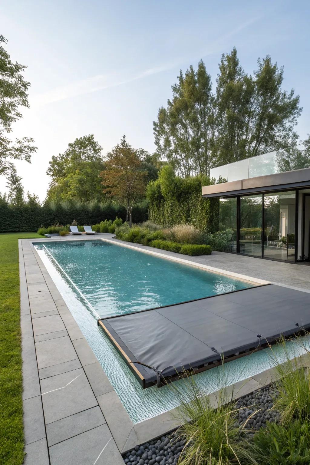 Eco-conscious pool covers promote sustainability while being functional.