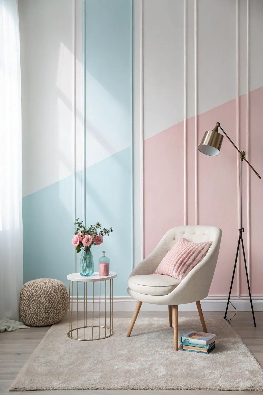Embrace simplicity with a minimalist selfie station.