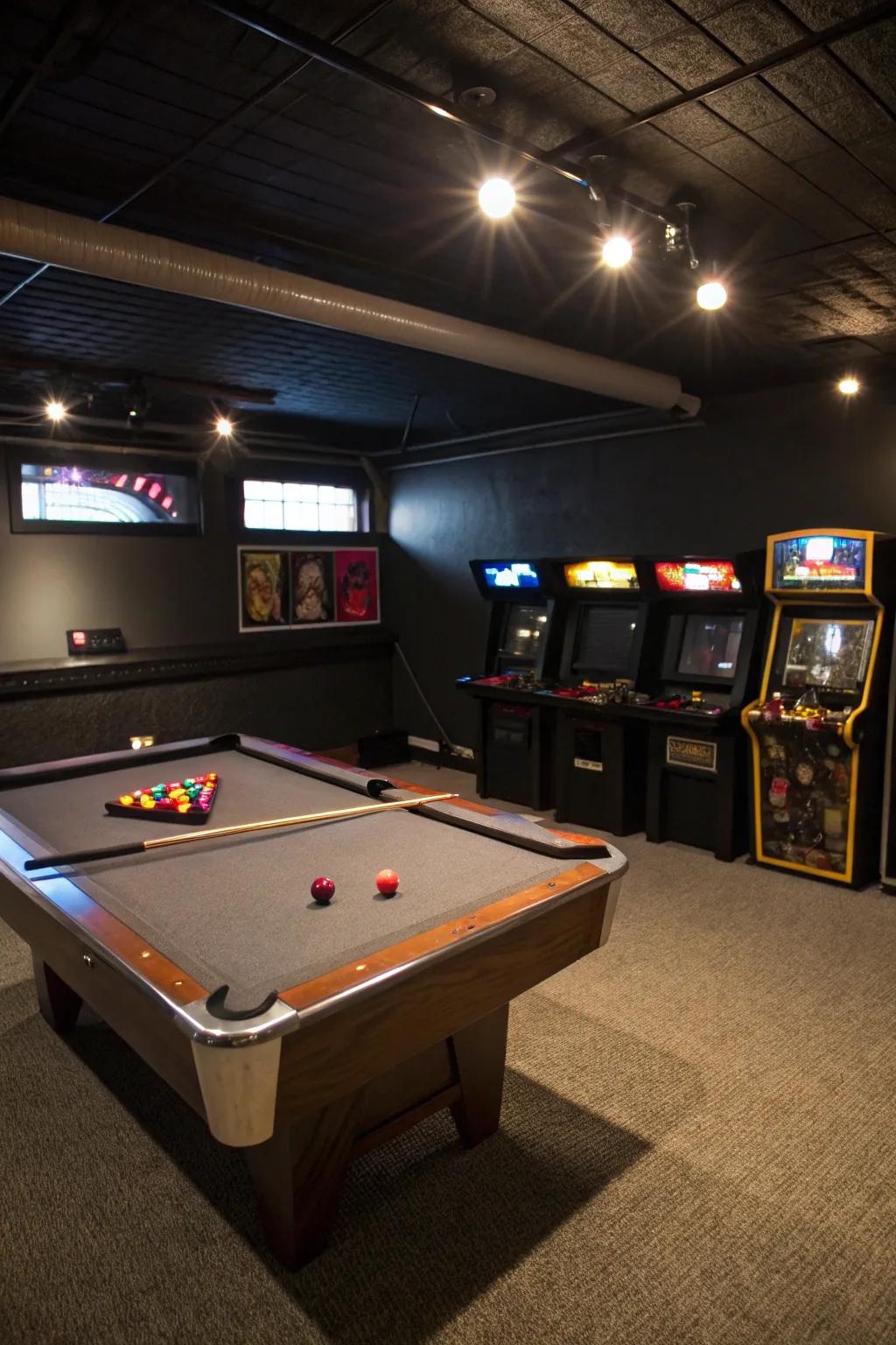 Exciting game room.